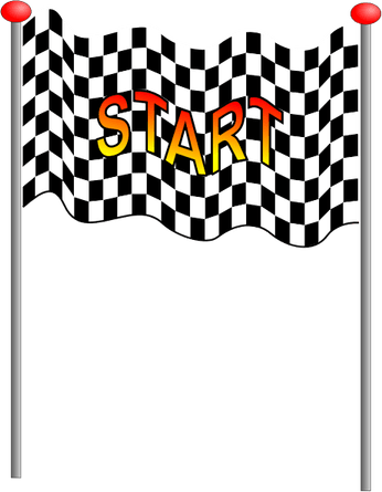 Race Car Banner PNG