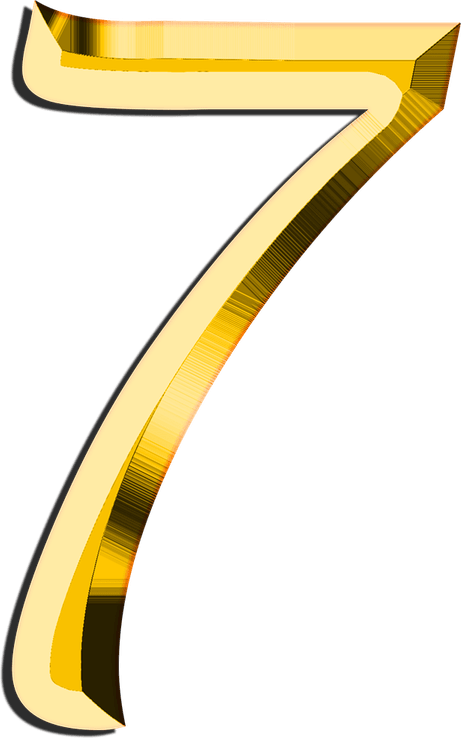 7 Number PNG
