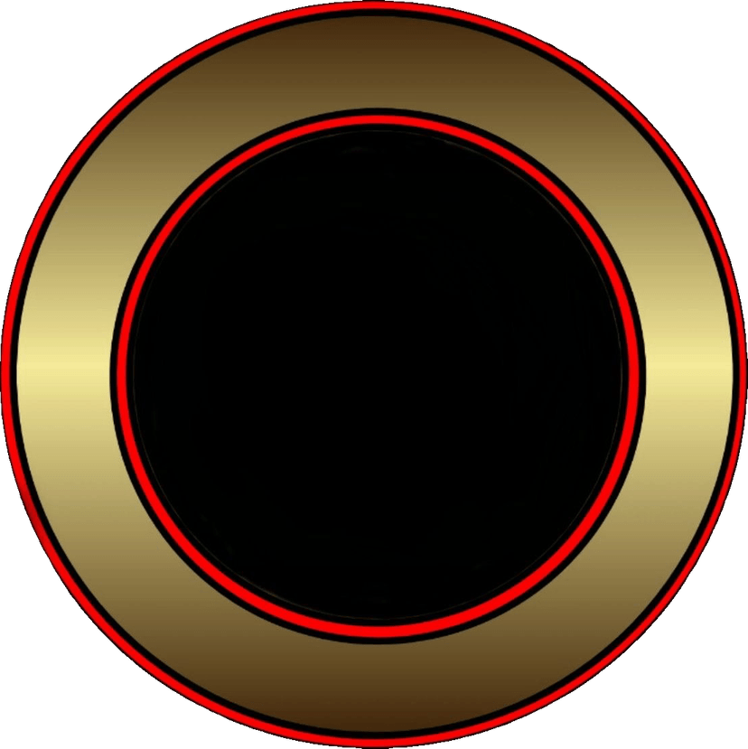 Black And Gold Circle PNG