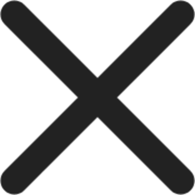 X Cross Black PNG