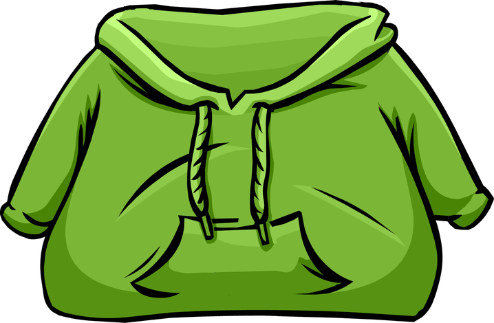 Green Hoodie PNG