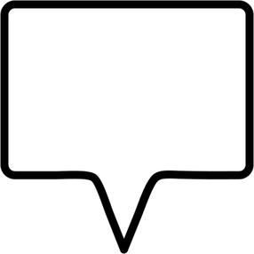 Rectangle Speech Bubble PNG