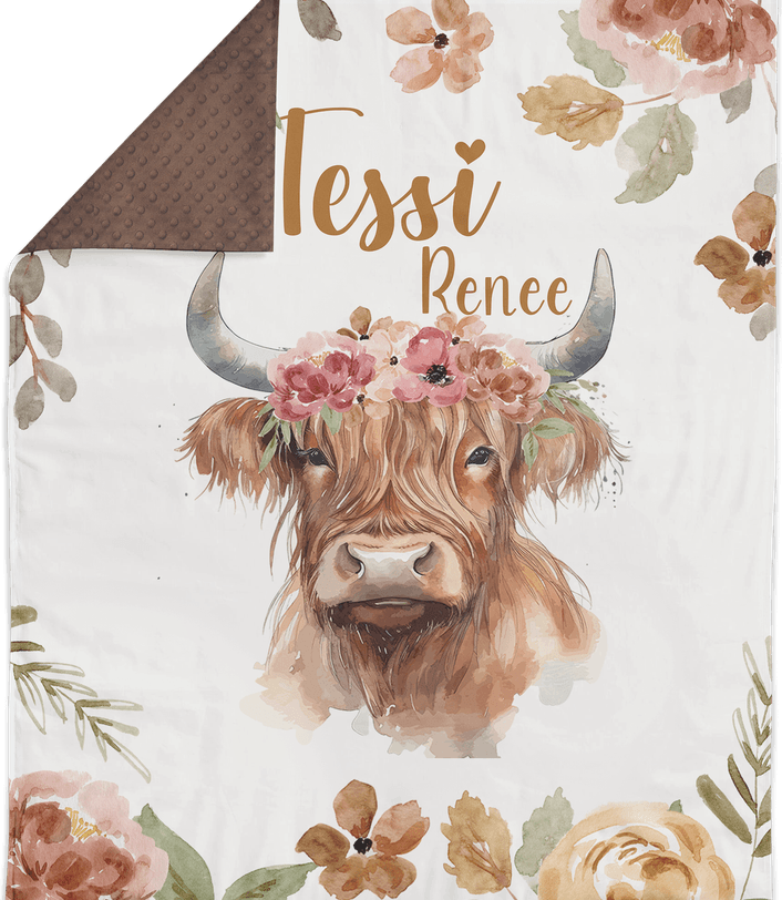 Baby Highland Cow PNG