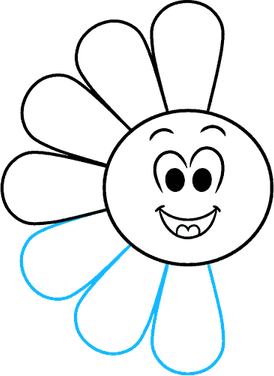 Smiley Face Flower PNG