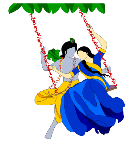 Radha Krishna PNG