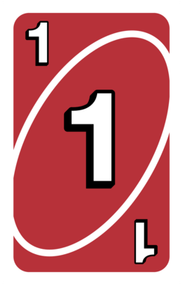Red Uno Reverse Card PNG