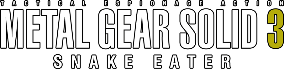 Metal Gear Solid 3 Snake Eater Logo PNG