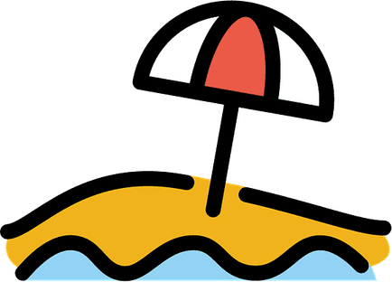 Beach Emoji PNG