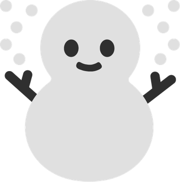 Snowman Emoji PNG