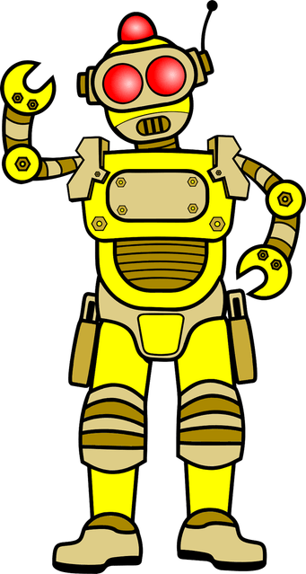 Yellow Robot PNG