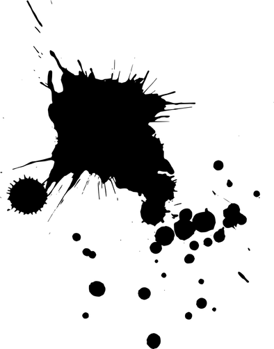 Black Paint Splatter PNG