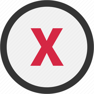 Red Circle X PNG