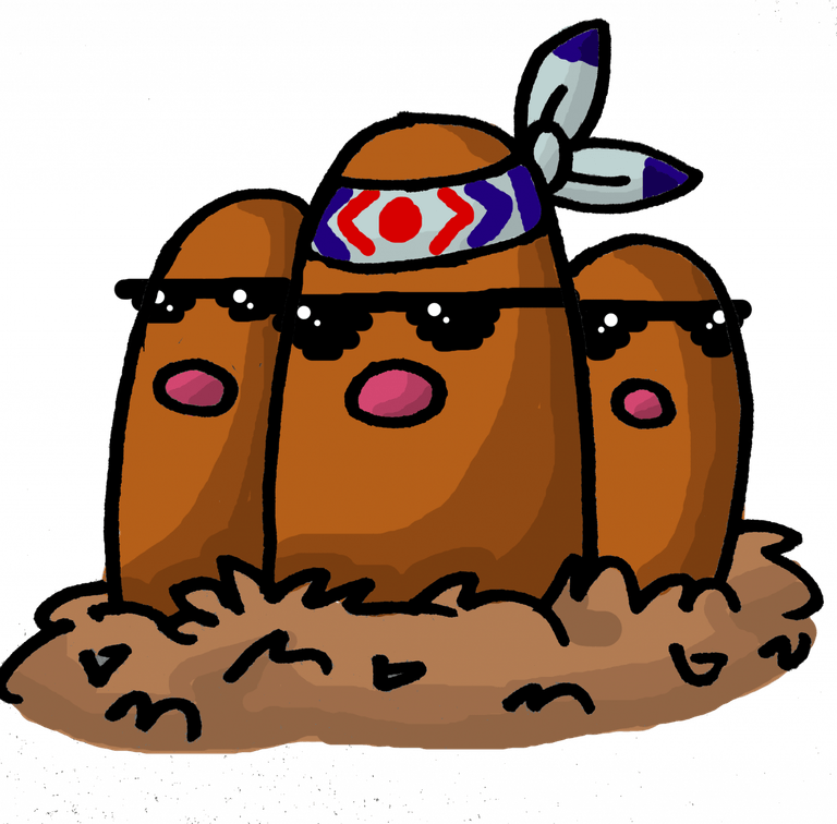 Dugtrio Pokemon PNG