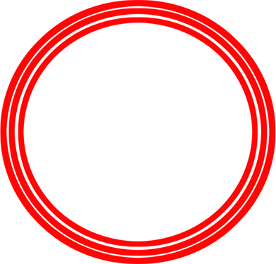 Red Round Border PNG