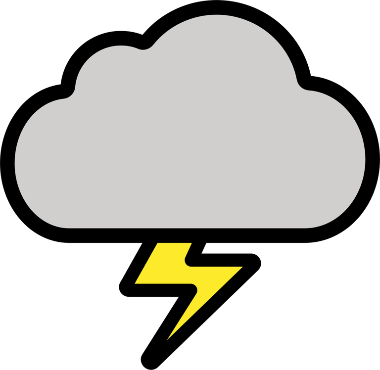 Emoji Yellow Thunderbolt PNG