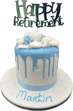 Blue And White Cake PNG