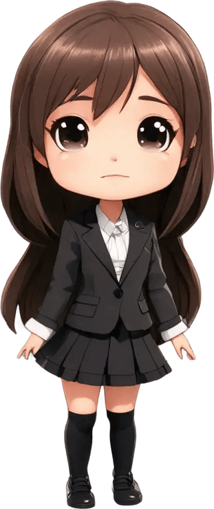Cute Anime Girl PNG