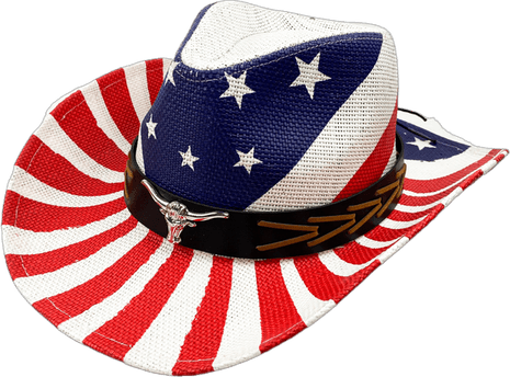 American Flag Cowboy Hat PNG