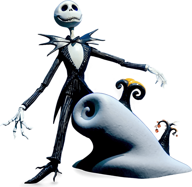 Jack Skellington With Santa Hat PNG
