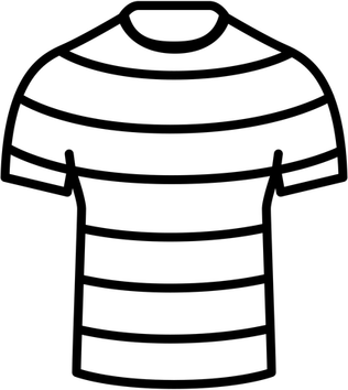 Striped T Shirt PNG