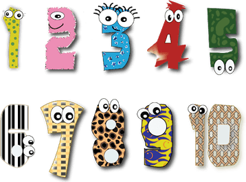 1 To 10 Number PNG