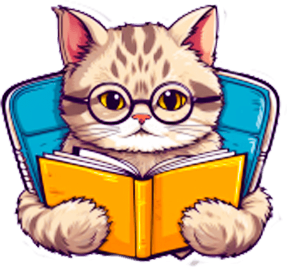 Cat Book PNG