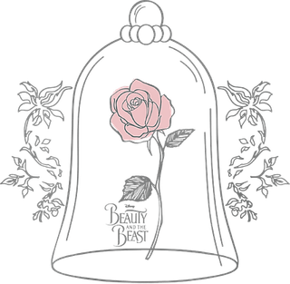 Beauty And The Beast Rose PNG
