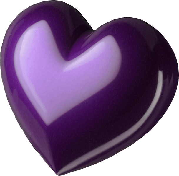 Purple Heart Emoji PNG