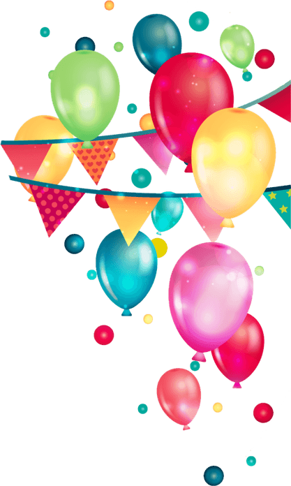 Pink And Gold Balloons PNG