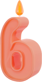 Number Candle PNG