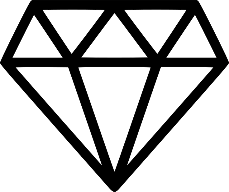 Cartoon Diamond PNG