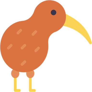 Cartoon Kiwi Bird PNG