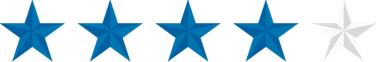 5 Star Black And White PNG