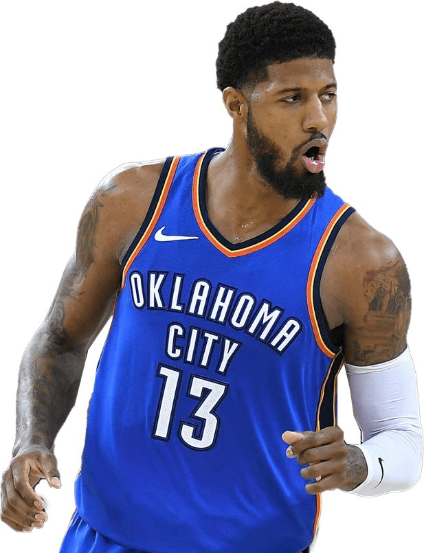 Paul George Oklahoma City Thunder PNG