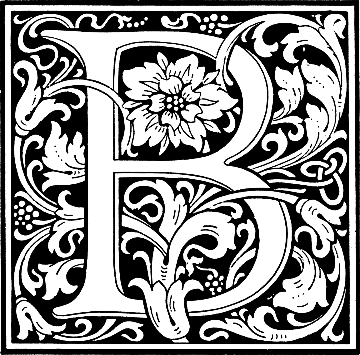 Medieval Letter B PNG