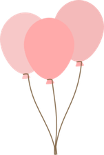 Rose Gold Balloons PNG