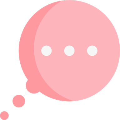 Speech Bubble Pink PNG