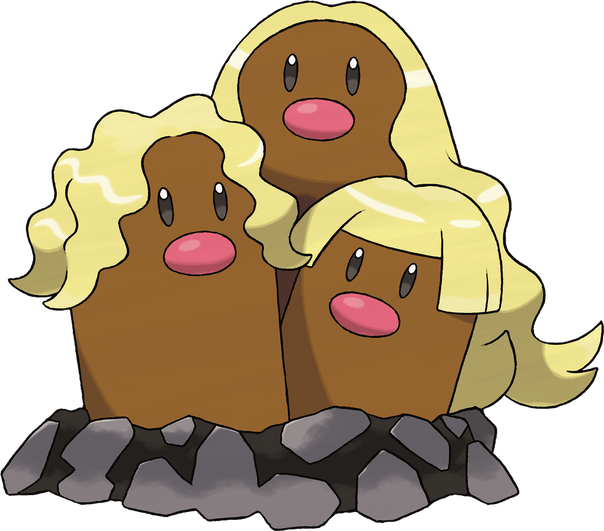 Dugtrio Pokemon PNG