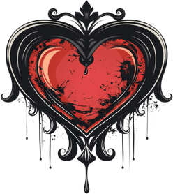 Goth Heart PNG