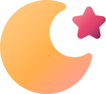 Orange Moon PNG