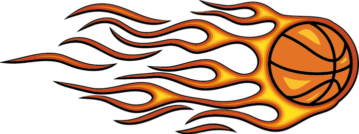 Flaming Basketball PNG