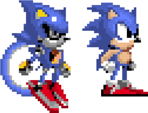 Pixel Sonic PNG