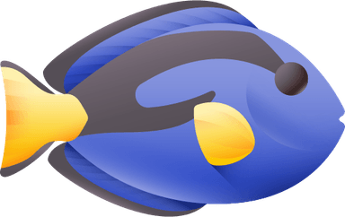 Blue Tang Fish PNG