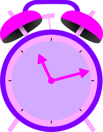 Pink Clock PNG