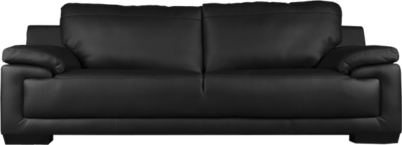 Black Leather Sofa PNG