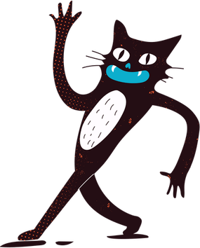 Cartoon Cat Trevor PNG