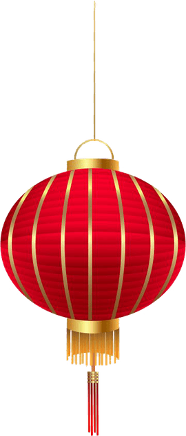Hanging Chinese Lantern PNG