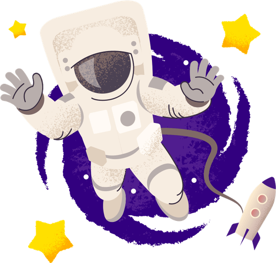 Astronaut Aesthetic Theme PNG