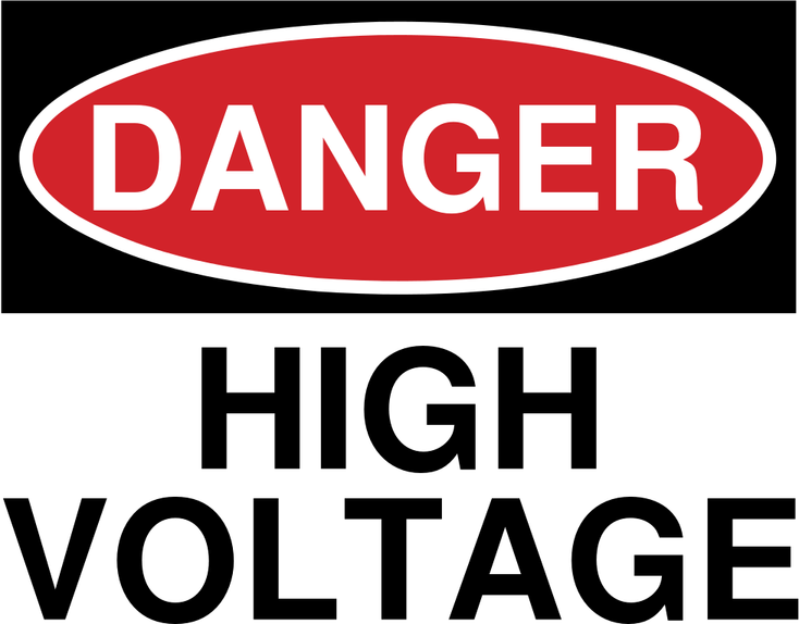 High Voltage Sign PNG
