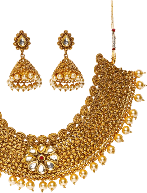 Gold Necklace PNG